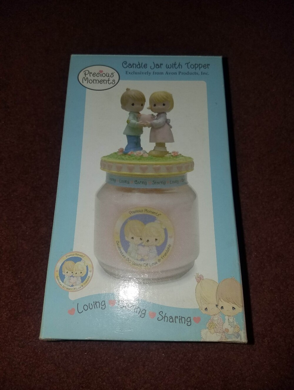 New- Vintage Precious Moments Candle With Topper